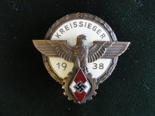 1938 HJ Bronze Kreissieger Badge (#29026)